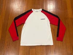 Men's Burberry SS21 Logo Embroidered Cotton Long Sleeves White Sz Small Clean